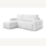 Fumo Komfortowa sofa narożna pikowana Tkanina Coral 70